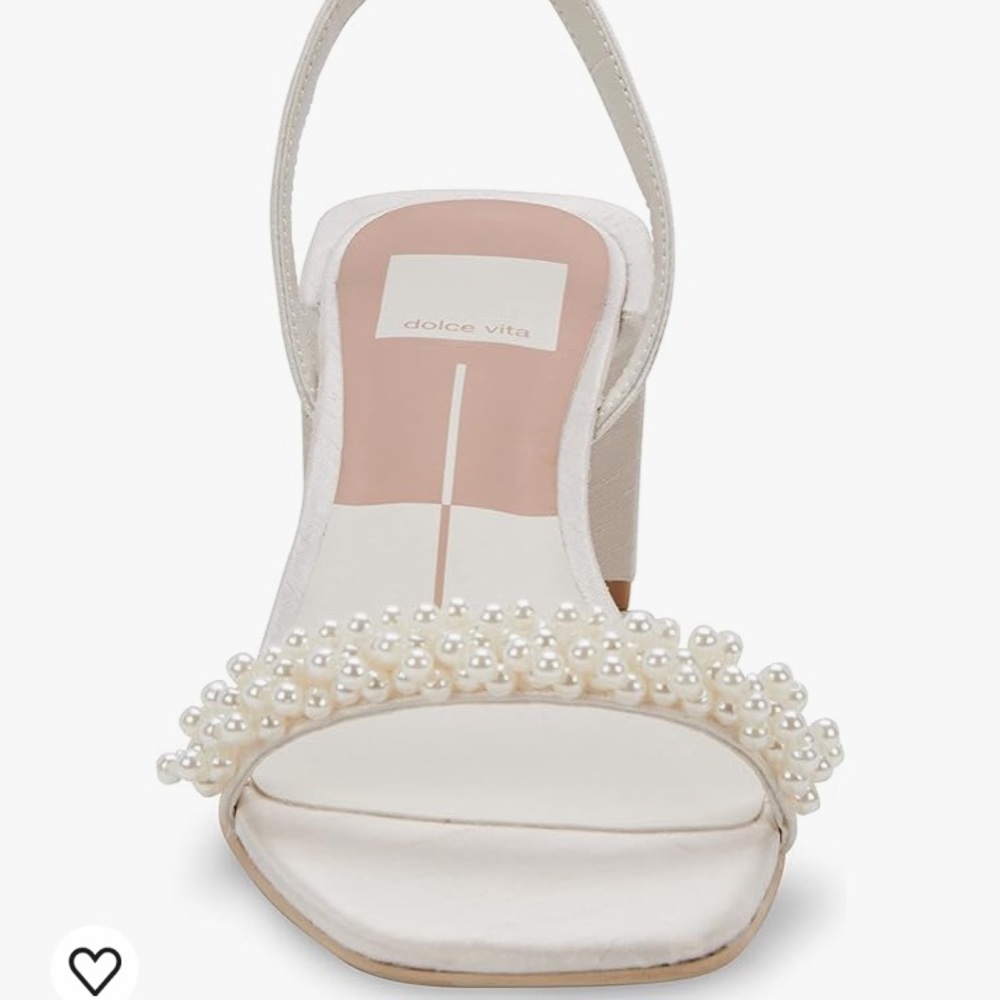 Pearl Heels Strappy Block